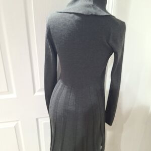 Calvin Klein Gray Long Sleeve Dress